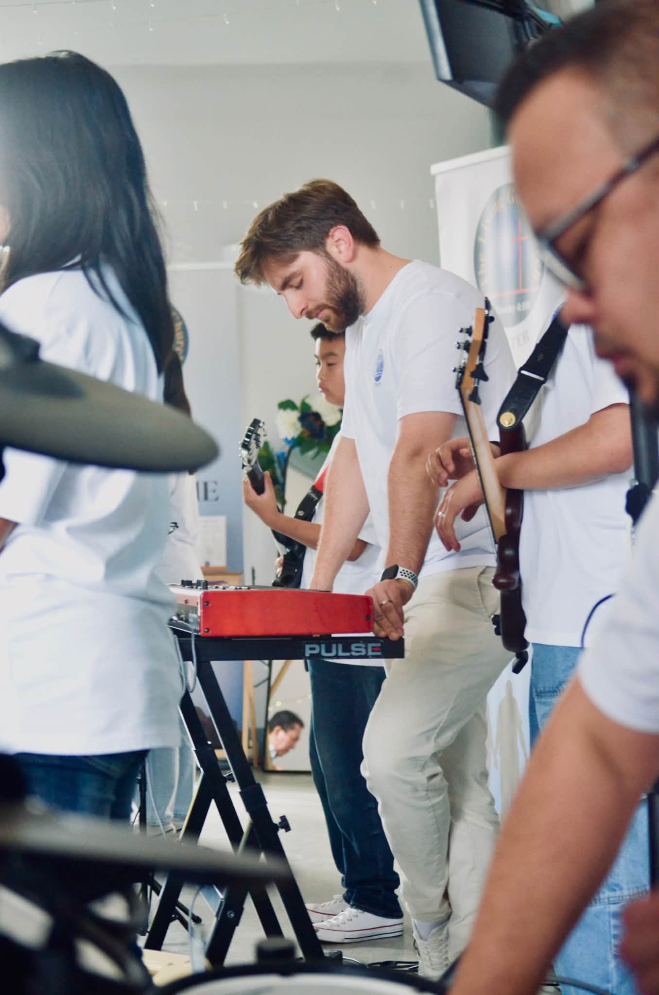 Praise and worship ministry shot